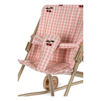 Konges Slojd Powder Pink Check Doll Stroller