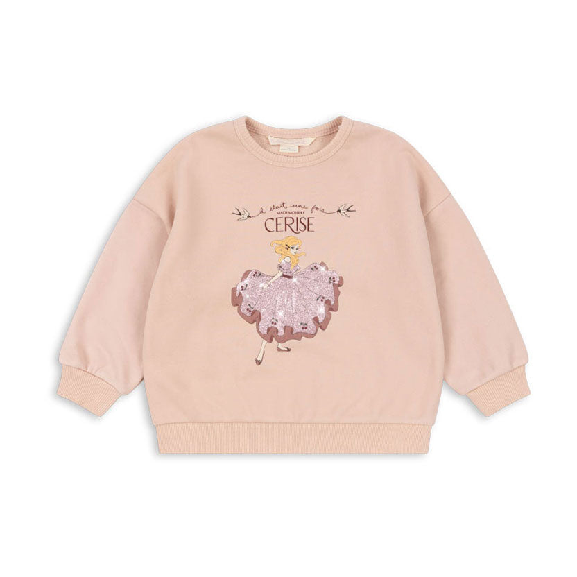 Konges Slojd Cameo Rose Lou Glitter Sweatshirt