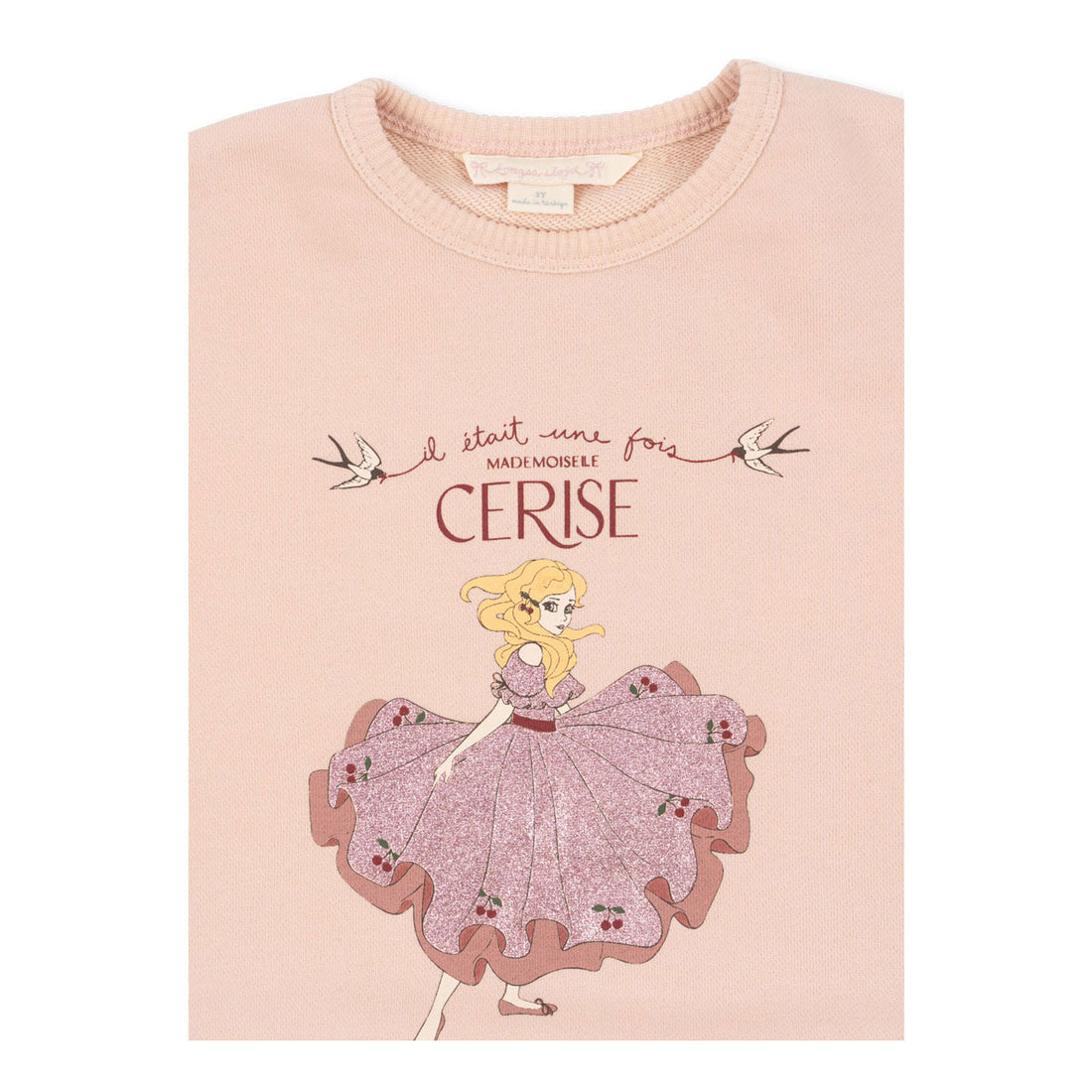 Konges Slojd Cameo Rose Lou Glitter Sweatshirt
