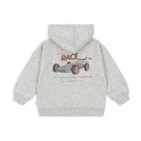Konges Slojd Grey Melange Lou Hooded Sweatshirt