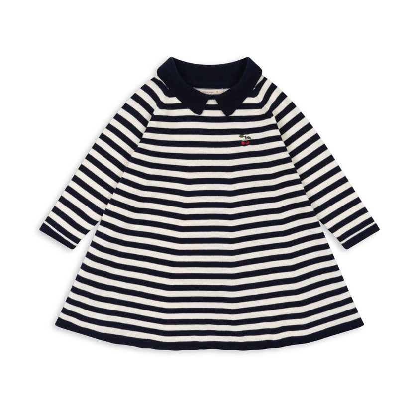 Konges Slojd Navy Stripe Venton Knit Dress