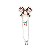 Konges Slojd Cherry Pearly Necklace & Bracelet Set