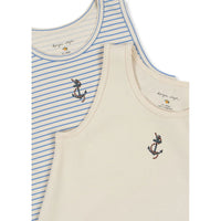 Konges Slojd Stripe Provence Mix 2 Pack Tank Top