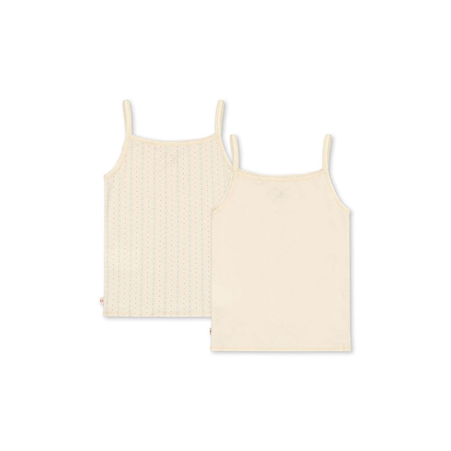 Konges Slojd Fleur /Pearl Basic 2 Pack Strap Top