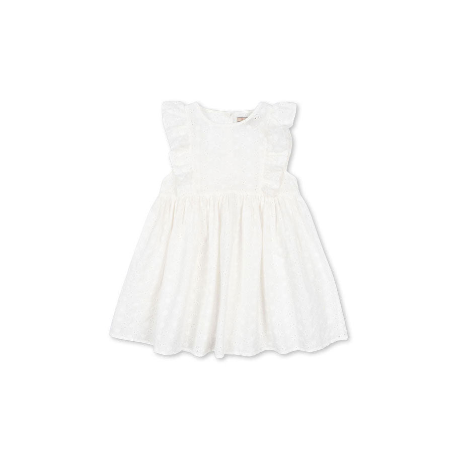 Konges Slojd Optic White Lacey Dress