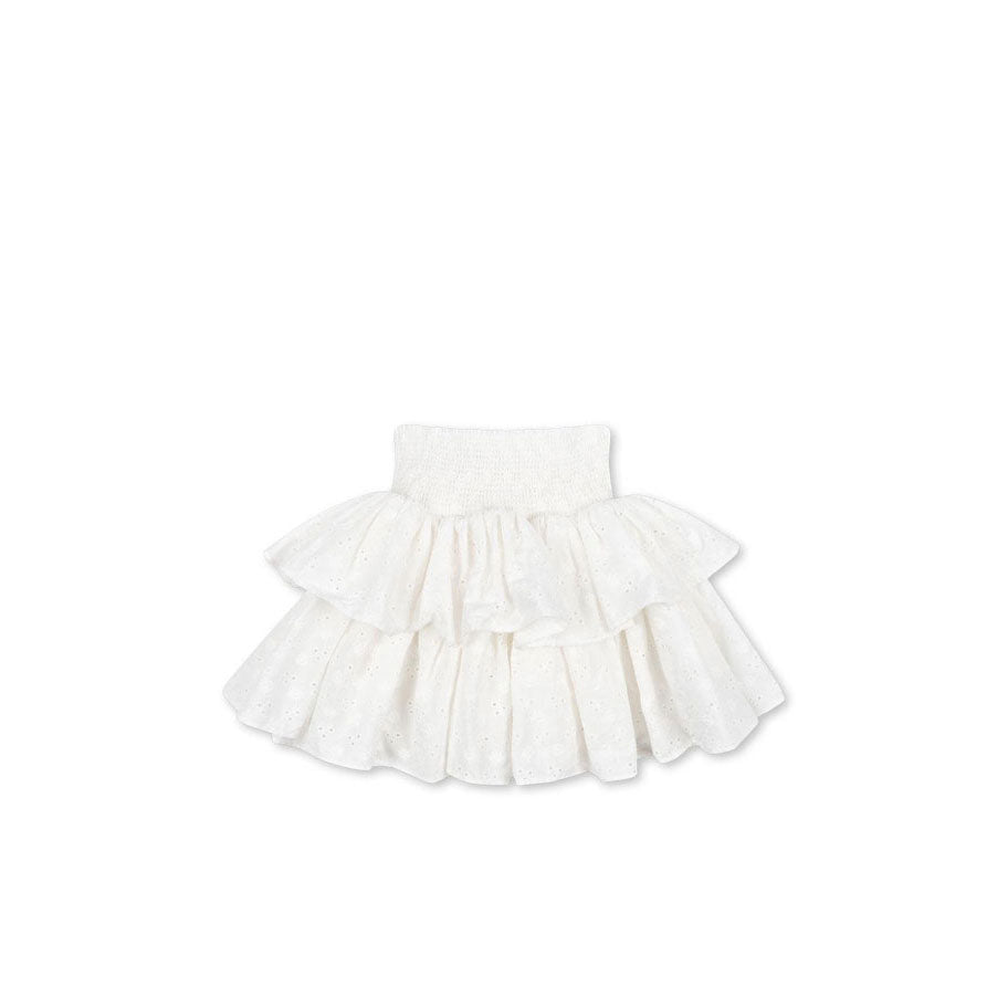 Konges Slojd Optic White Lacey Skirt