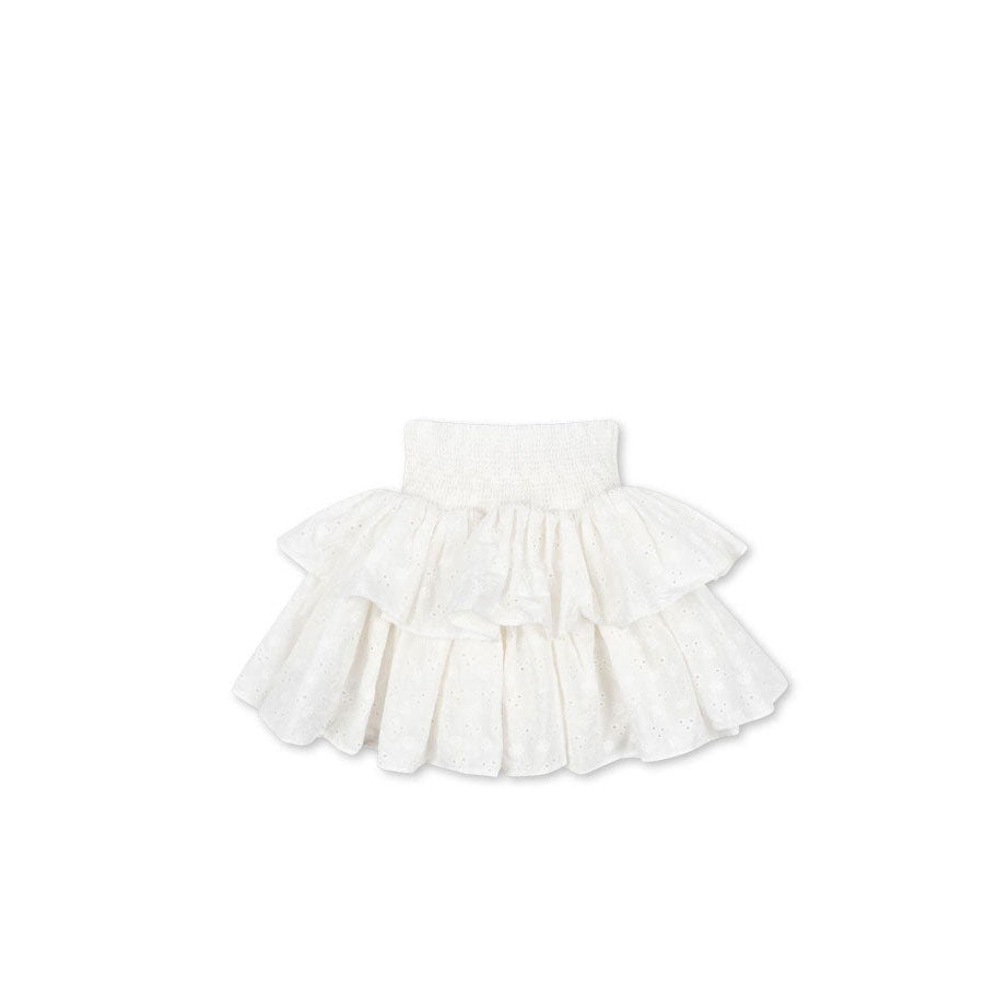 Konges Slojd Optic White Lacey Skirt