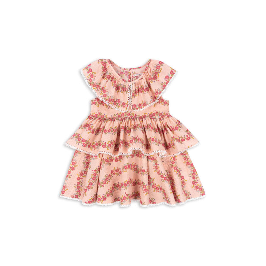 Konges Slojd Floria Pink Bella Frill Dress