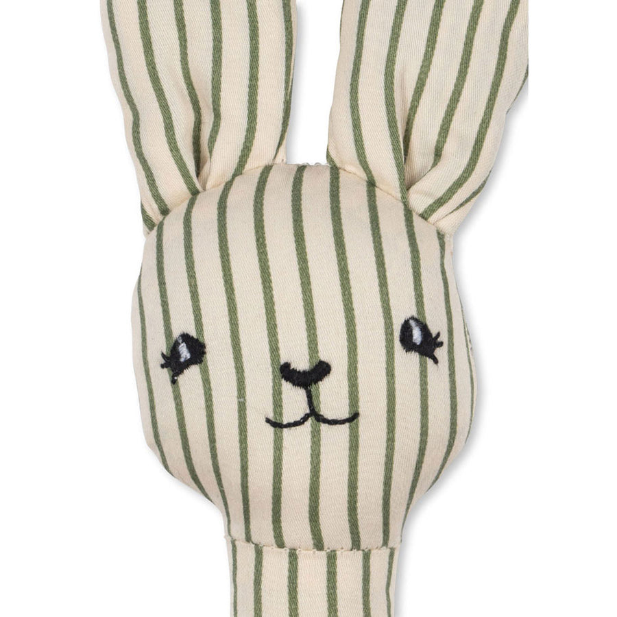 Konges Slojd Tea Stripe Bunny Hand Rattle