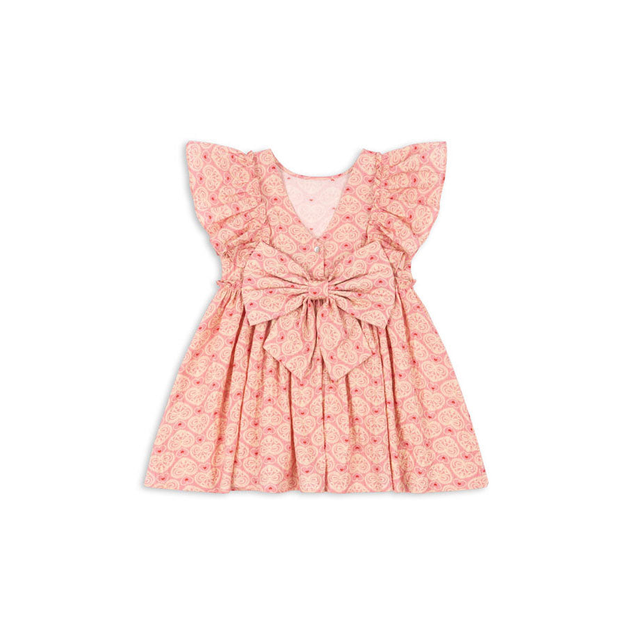 Konges Slojd Pink Ava Bow Dress