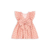 Konges Slojd Pink Ava Bow Dress