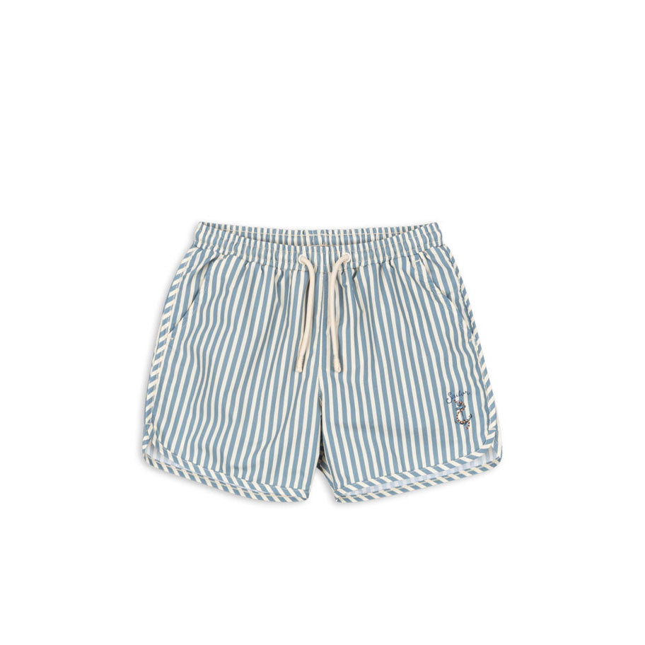 Konges Slojd Blue Sailor Stripe Asnou Swim Shorts