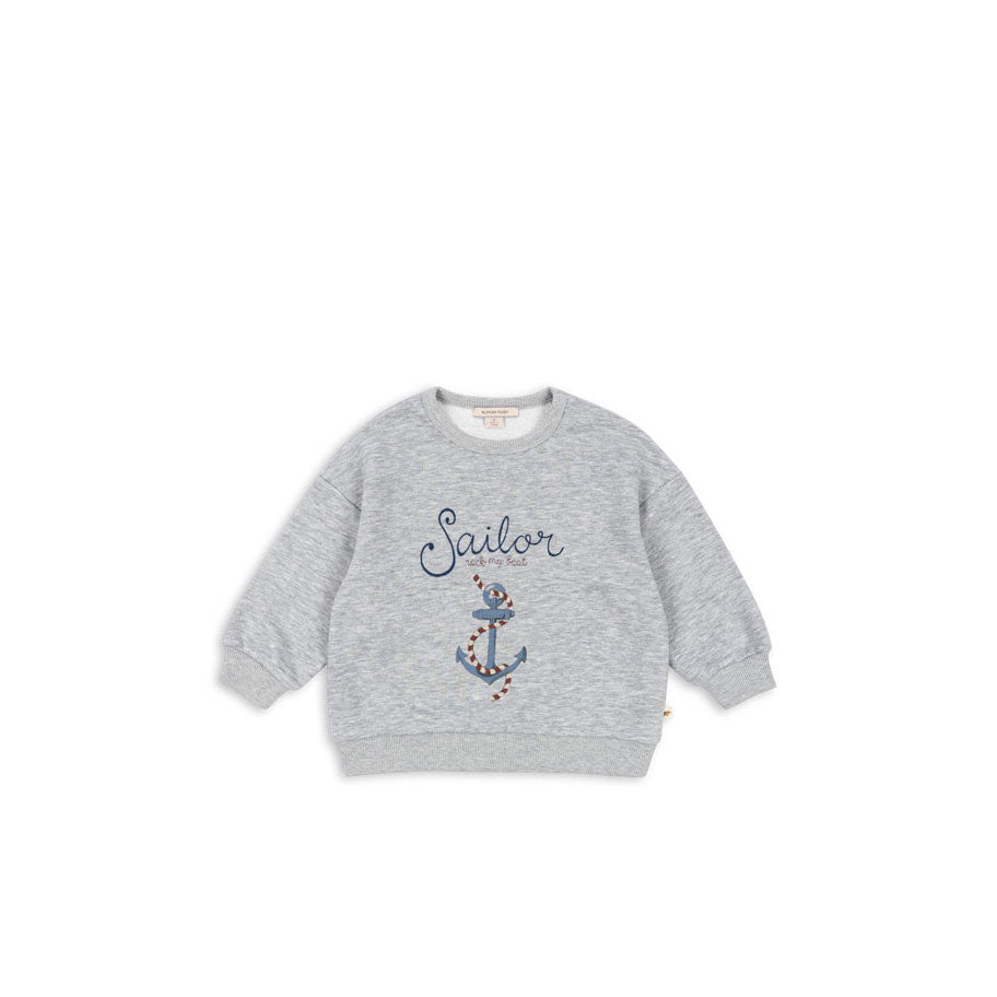 Konges Slojd Grey Melange Lou Sweatshirt