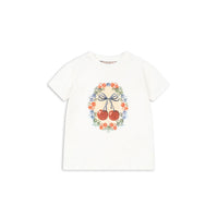 Konges Slojd White Cherry Bow Era Tee