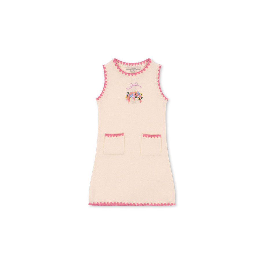 Konges Slojd Off White Collette Knit Dress