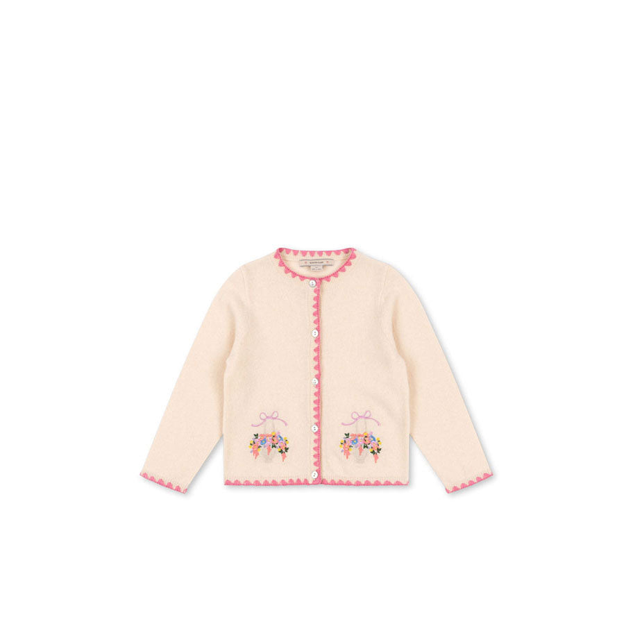 Konges Slojd Off White Collette Knit Cardigan