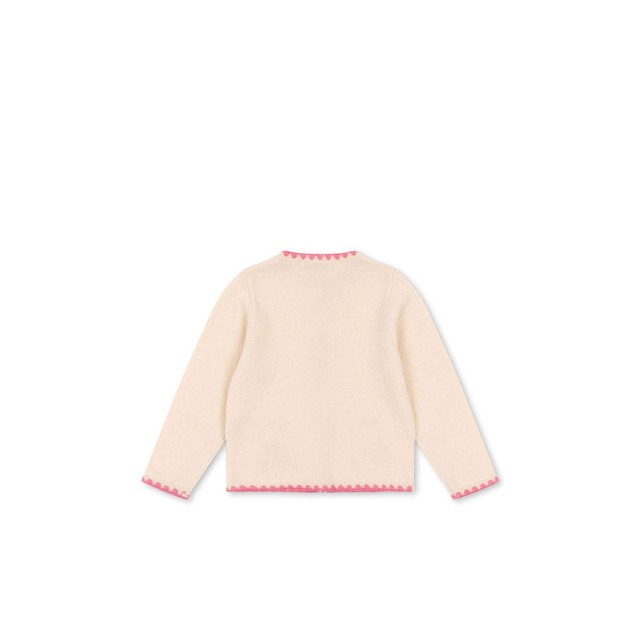 Konges Slojd Off White Collette Knit Cardigan