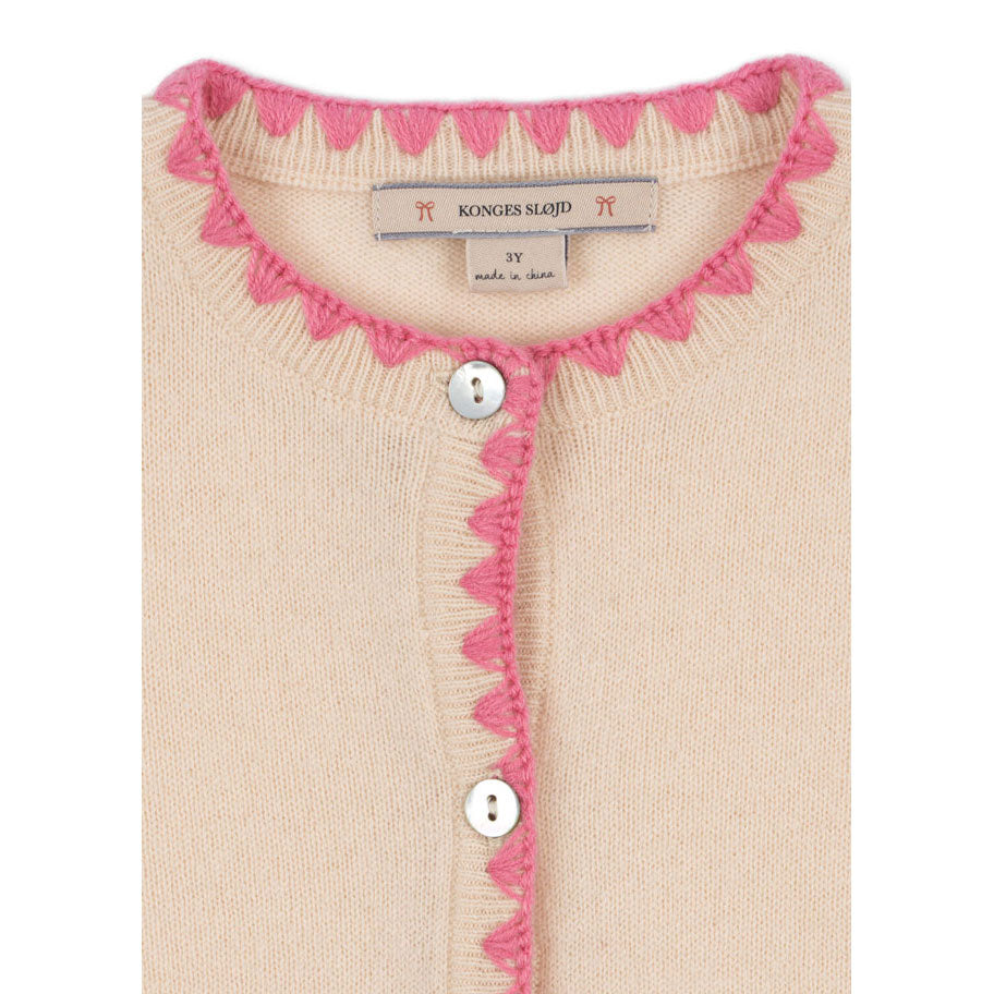 Konges Slojd Off White Collette Knit Cardigan