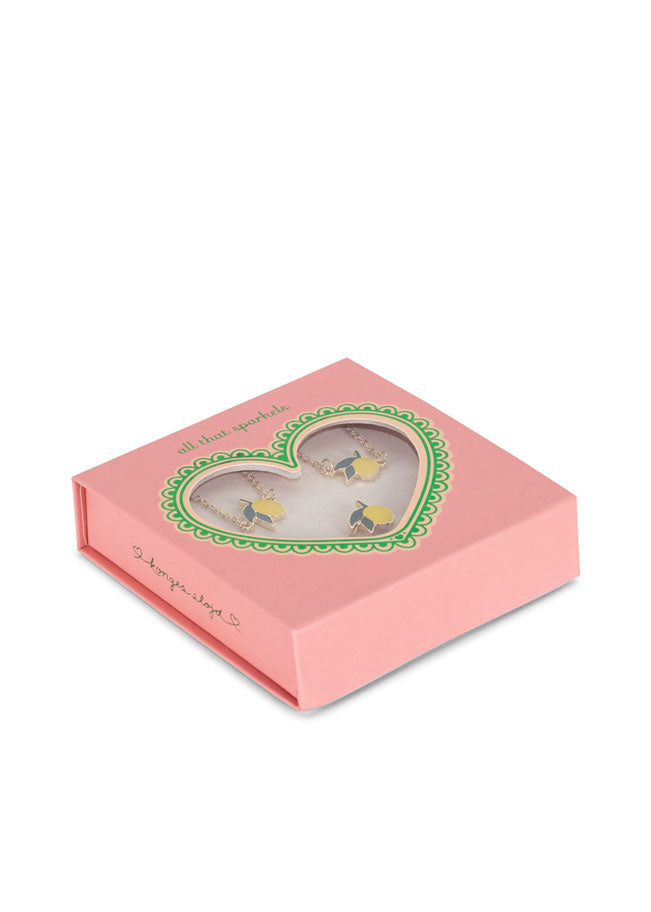 Konges Slojd Gold Lemon Jewlery Set