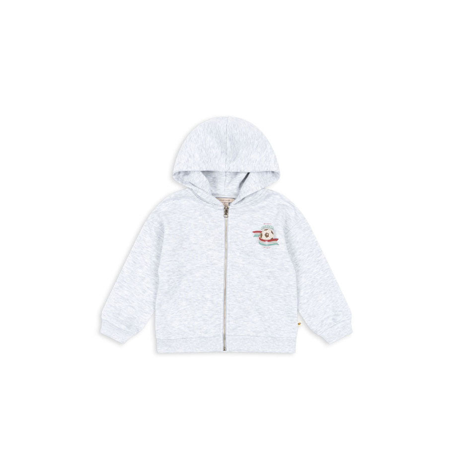 Konges Slojd Off White Melange Lou Hoodie