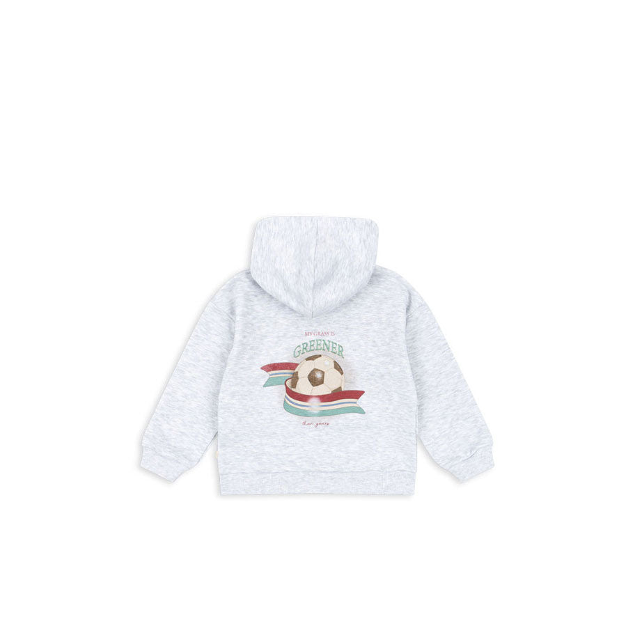 Konges Slojd Off White Melange Lou Hoodie