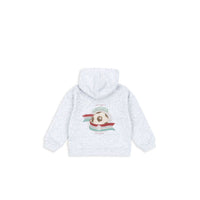 Konges Slojd Off White Melange Lou Hoodie
