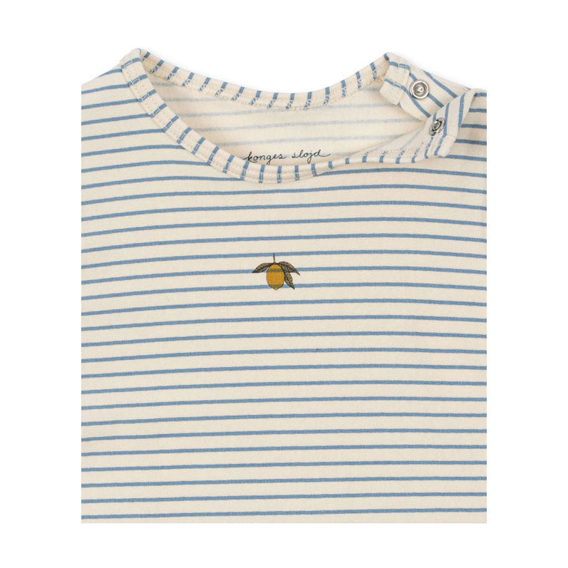 Konges Slojd Stripe Blue Basic Onesie