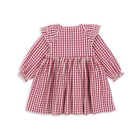 Konges Slojd Sangria/Butter Check Kim Dress