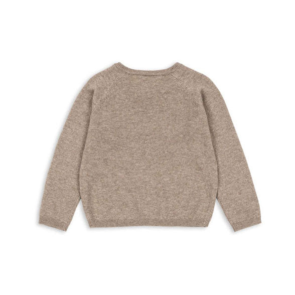 Konges Slojd Light Brown Mattou Knit Cardigan