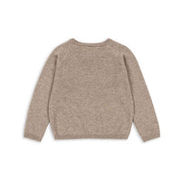 Konges Slojd Light Brown Mattou Knit Cardigan