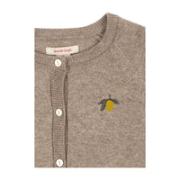 Konges Slojd Light Brown Mattou Knit Cardigan