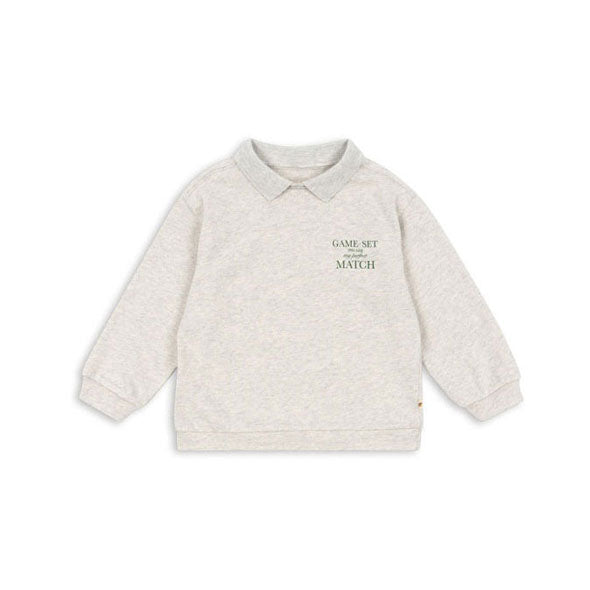 Konges Slojd Off White Melange Spotty Polo