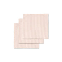 Konges Slojd Stripie Petite Rose 3 Pack Muslin Cloth
