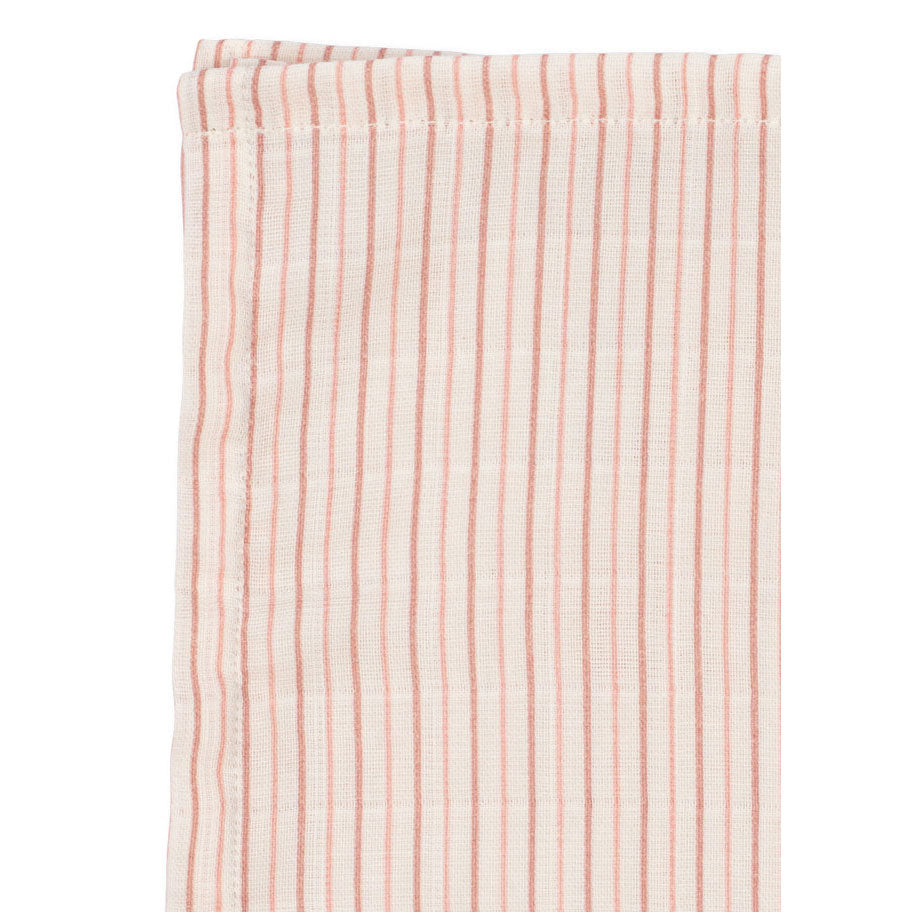 Konges Slojd Stripie Petite Rose 3 Pack Muslin Cloth