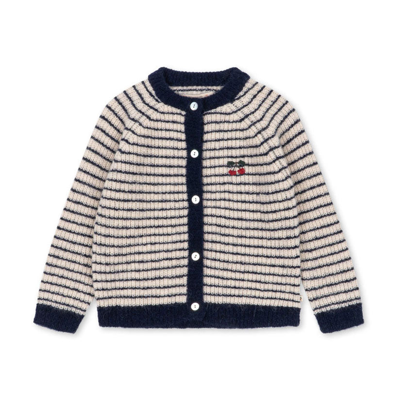 Konges Slojd  Navy Stripe Barli Cardigan