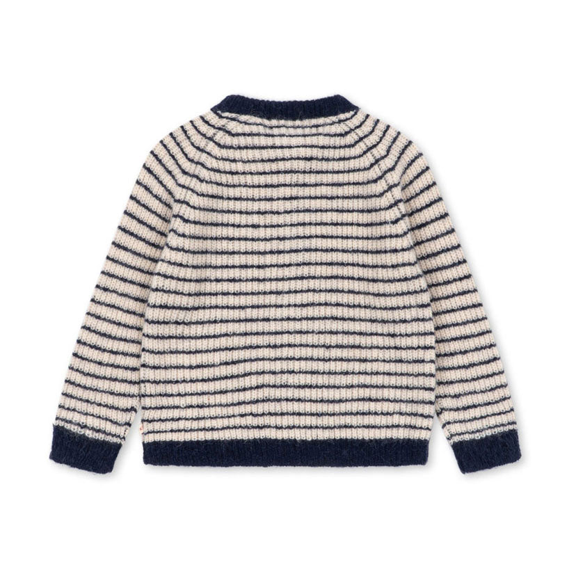 Konges Slojd  Navy Stripe Barli Cardigan
