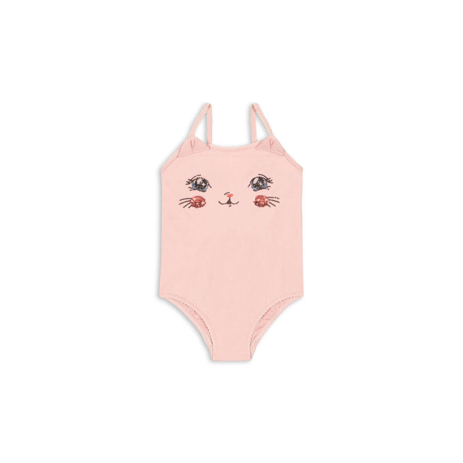 Konges Slojd Powder Pink Kitty Swimsuit