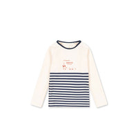 Konges Slojd Marine Stripe Aster Swim Tee