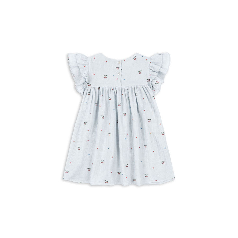 Konges Slojd Cherry Blue Coeur Coco Dress