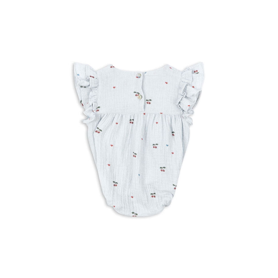 Konges Slojd  Cherry Blue Coeur Coco Romper