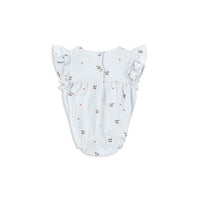 Konges Slojd  Cherry Blue Coeur Coco Romper