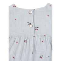 Konges Slojd  Cherry Blue Coeur Coco Romper