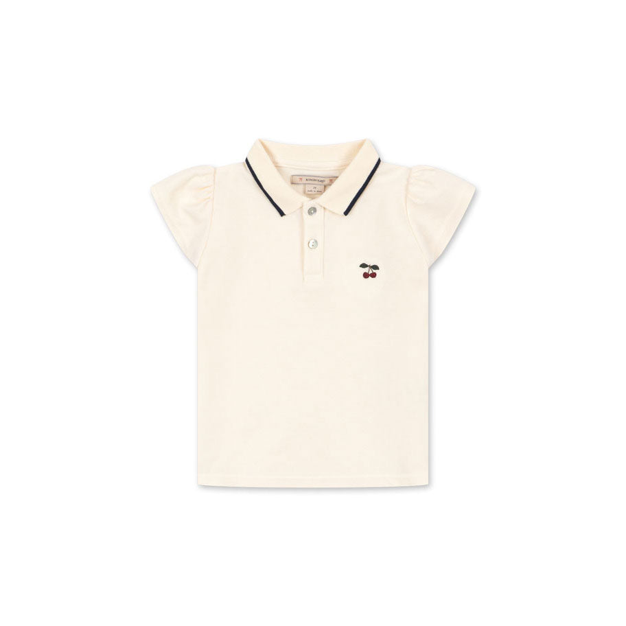 Konges Slojd Antique White Florita Polo Shirt