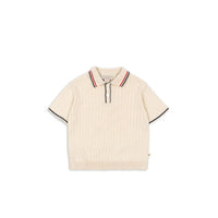 Konges Slojd Almond Milk Mio Knit Polo