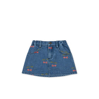 Konges Slojd Denim Cherries Printed Magot Skirt