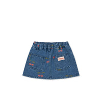Konges Slojd Denim Cherries Printed Magot Skirt