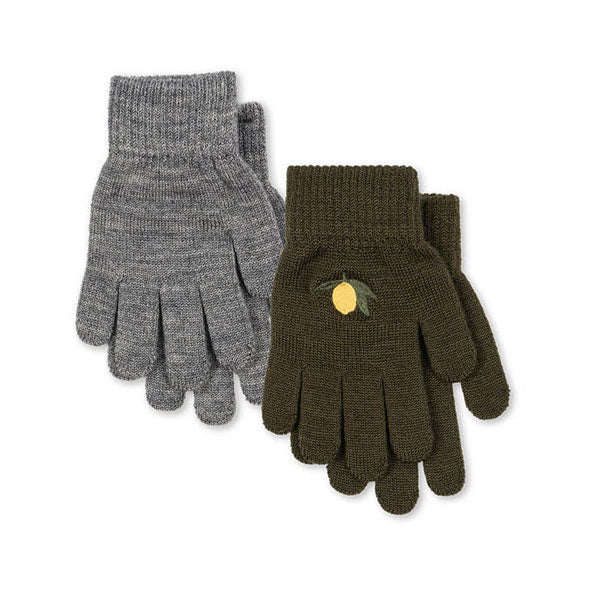 Konges Slojd  Kombu Green 2 Pack Filla Gloves