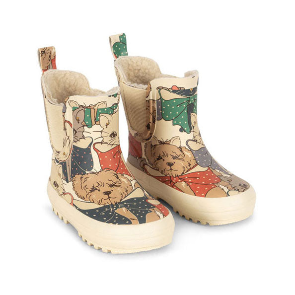 Konges Slojd  Like Cats And Dogs Roi Printed Rain Boot