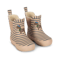 Konges Slojd  Stripe La Mer Roi Printed Rain Boot