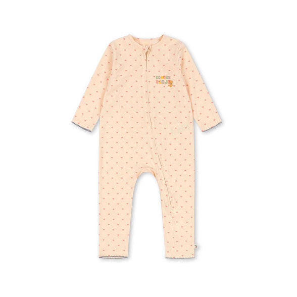 Konges Slojd  Teddy Coeur Basic Zip Onesie
